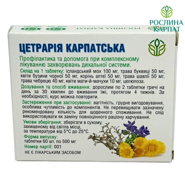 Комплексна програма при застуді, ГРЗ, ГРВІ - Антивірин, Імуностан, Цетрарія, Лізин Рослина Карпат 485494 485494111 фото