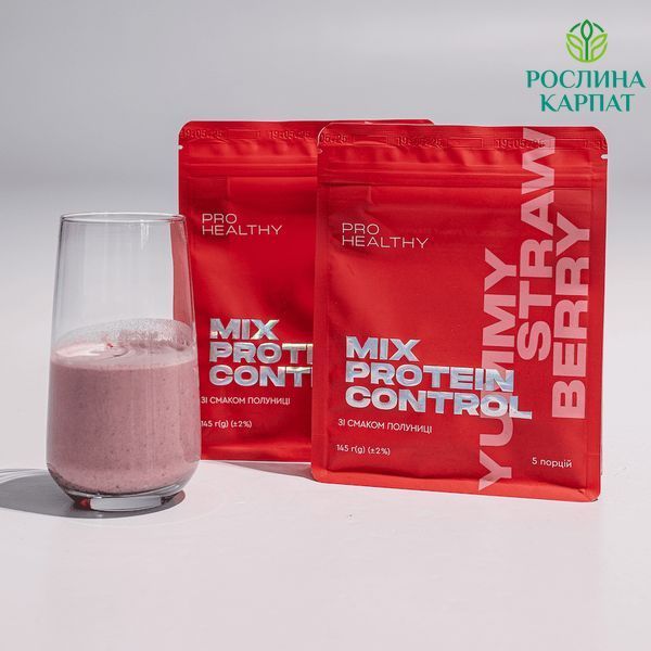 Choice Mix Protein Control Yummy STRAWBERRY &mdash; низькокалорійний поживний коктейль, 145 г Чойс 485294111 фото