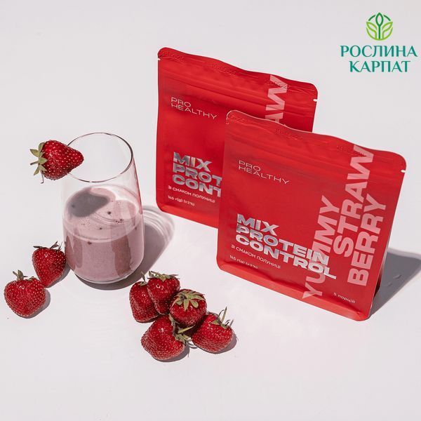 Choice Mix Protein Control Yummy STRAWBERRY &mdash; низькокалорійний поживний коктейль, 145 г Чойс 485294111 фото