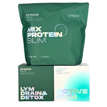 Choice Курс Форма та енергія - LYM DRAIN & DETOX, Active Slim, Mix Protein Slim Чойс 485602111 фото
