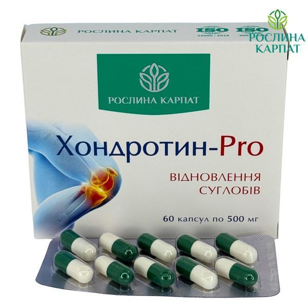 Хондротин-PRO 60 таб. &ndash; природний захист ваших суглобів Рослина Карпат 484814 484814111 фото