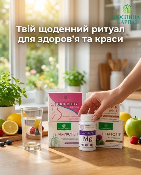 Здорове схуднення та баланс організму &ndash; Ideal, Чистоксин, Лімфорен, Магній, Гепатовіт Рослина Карпат 484842 484842111 фото