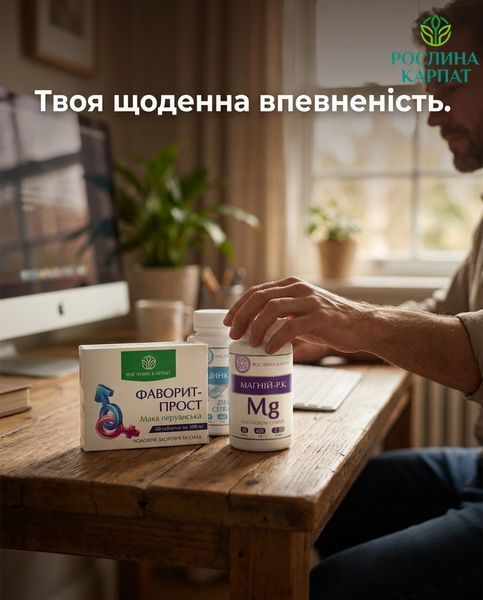 Програма для чоловіків - Фаворит, Цинк, Магній Рослина Карпат 485488 485488111 фото
